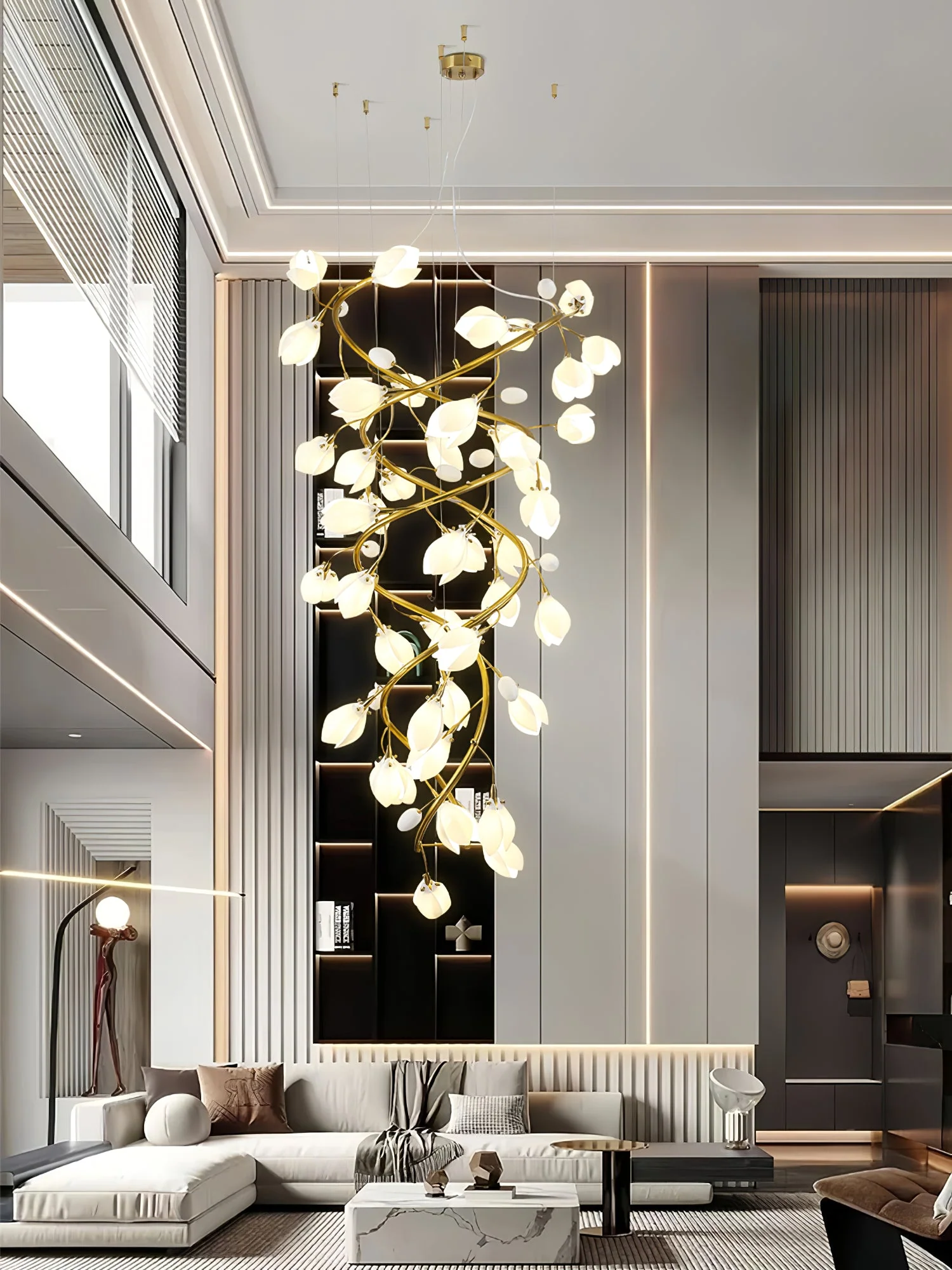 Lysandra Cascade Stairs Chandelier - Image 13