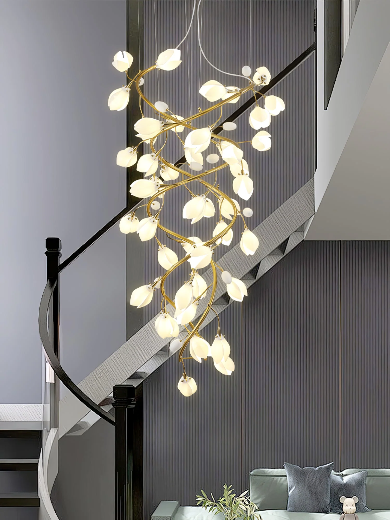 Lysandra Cascade Stairs Chandelier - Image 17