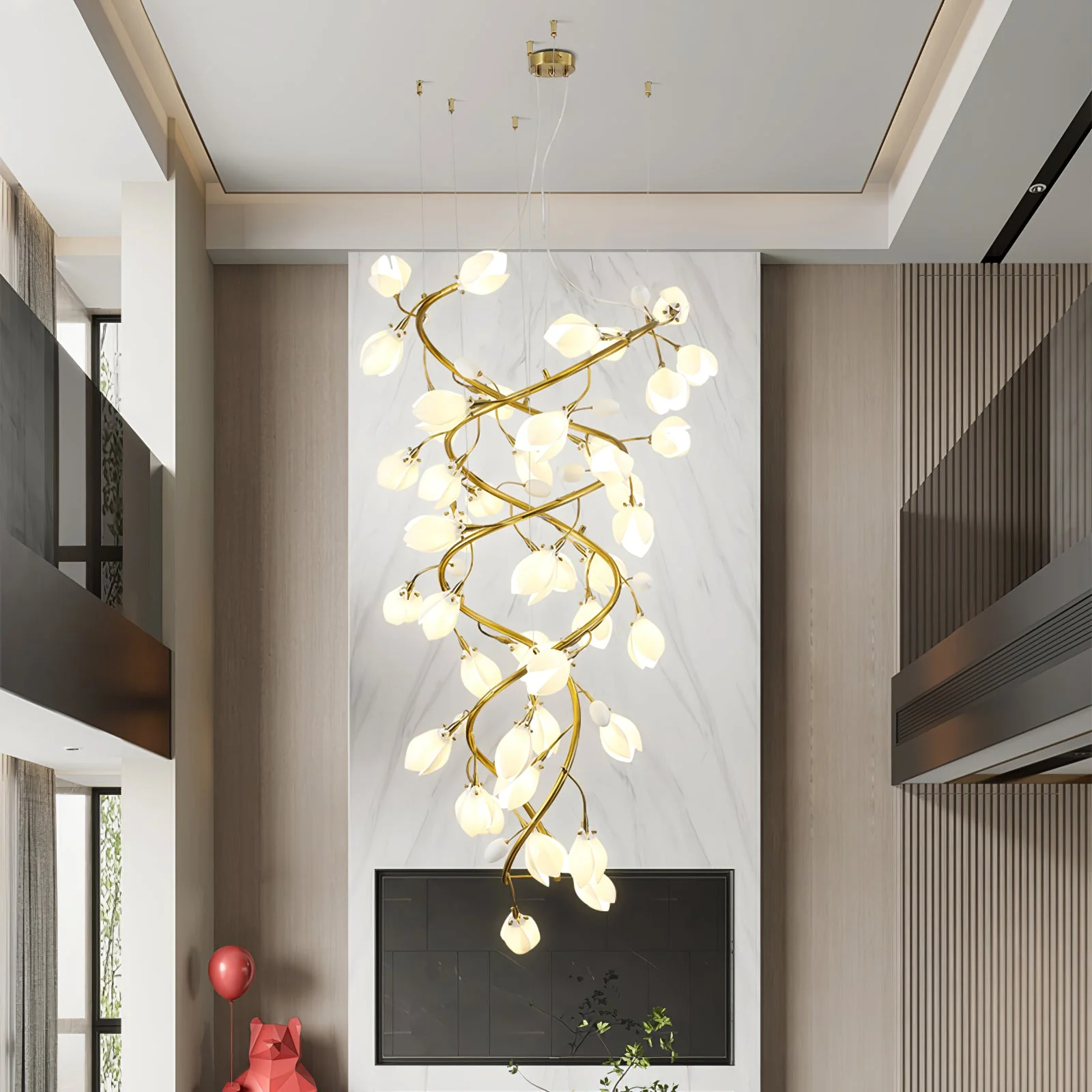Lysandra Cascade Stairs Chandelier - Image 4