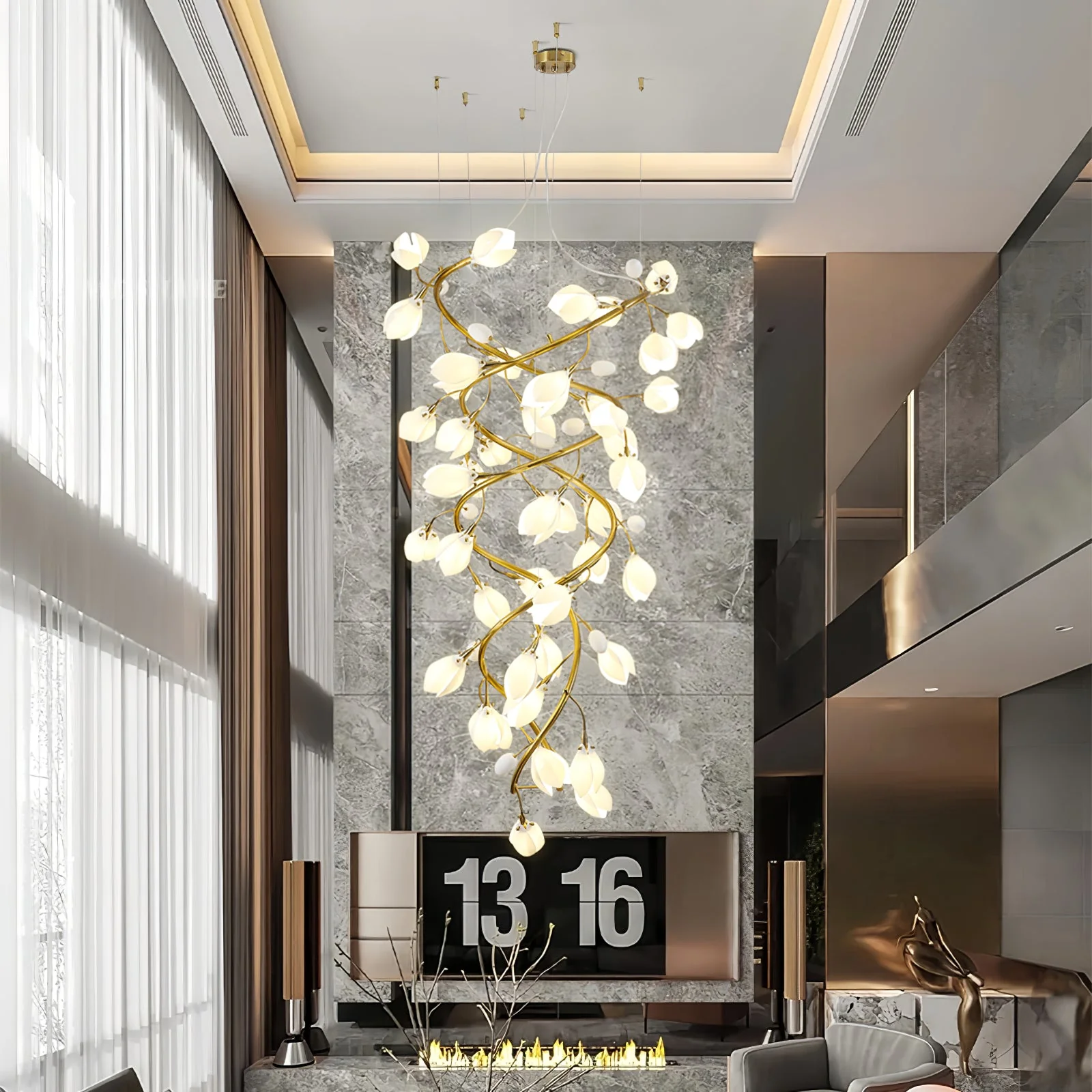 Lysandra Cascade Stairs Chandelier - Image 5