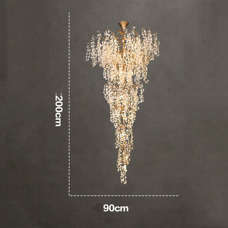Marais Blossom Petal Detail Grand Staircase Chandelier - Image 13