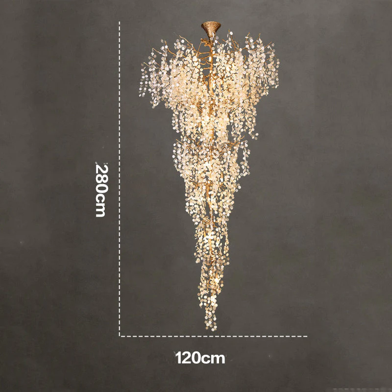 Marais Blossom Petal Detail Grand Staircase Chandelier - Image 16