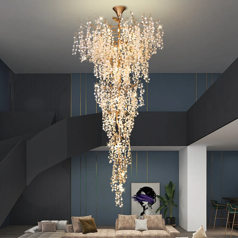 Marais Blossom Petal Detail Grand Staircase Chandelier - Image 7