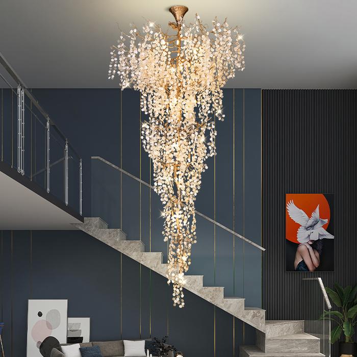 Marais Blossom Petal Detail Grand Staircase Chandelier - Image 9