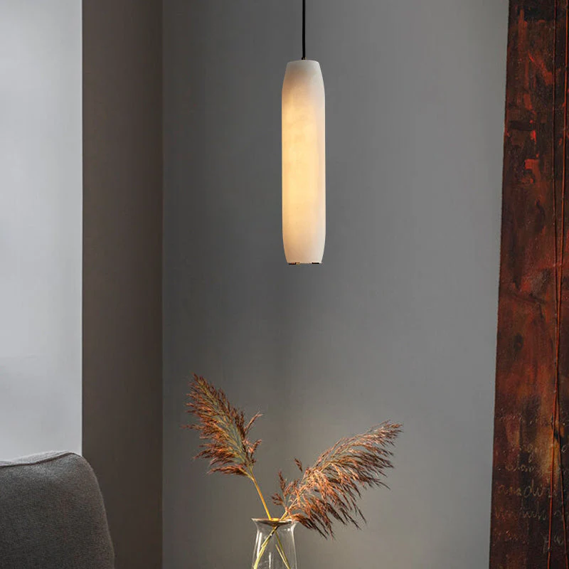 Marble Alabaster Flute Pendant Light - Image 13