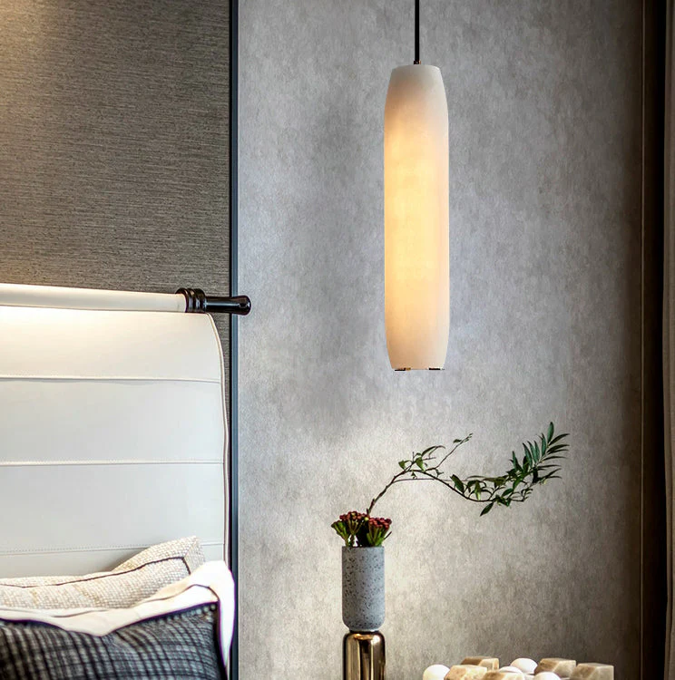 Marble Alabaster Flute Pendant Light - Image 2