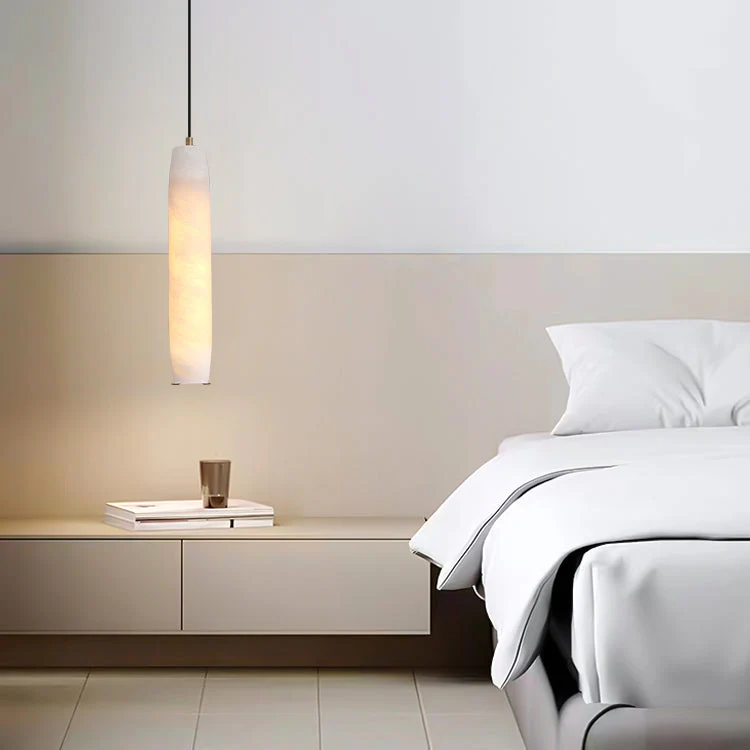 Marble Alabaster Flute Pendant Light - Image 7