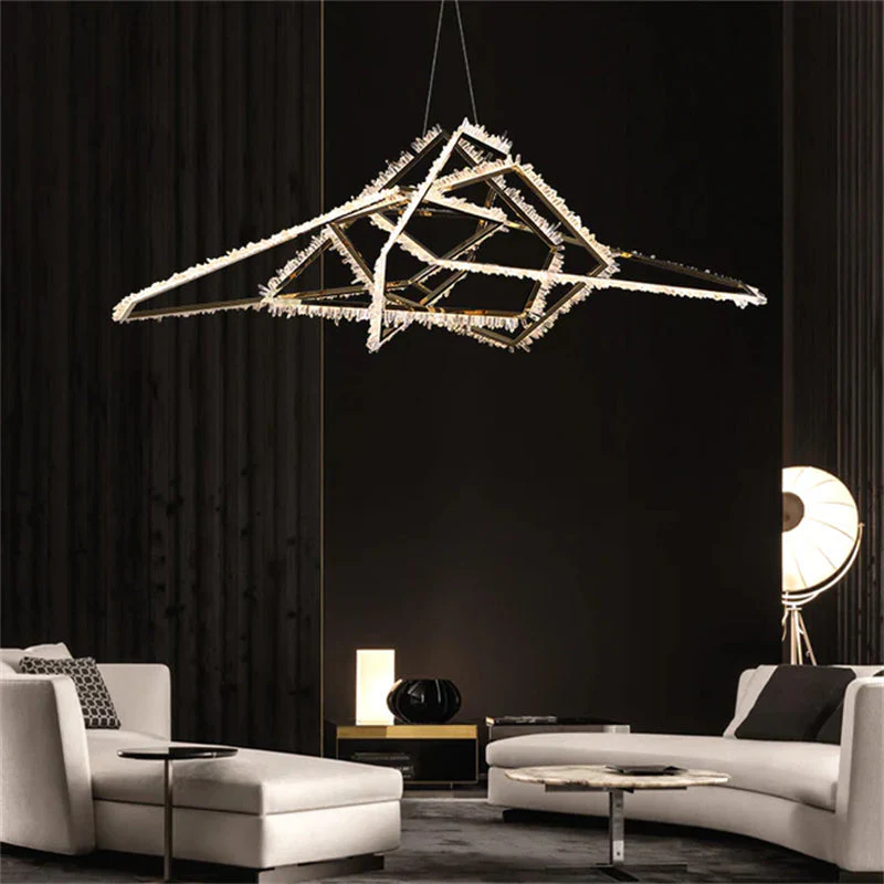 Marty Modern Rock Crystal Irregular Chandelier - Image 2
