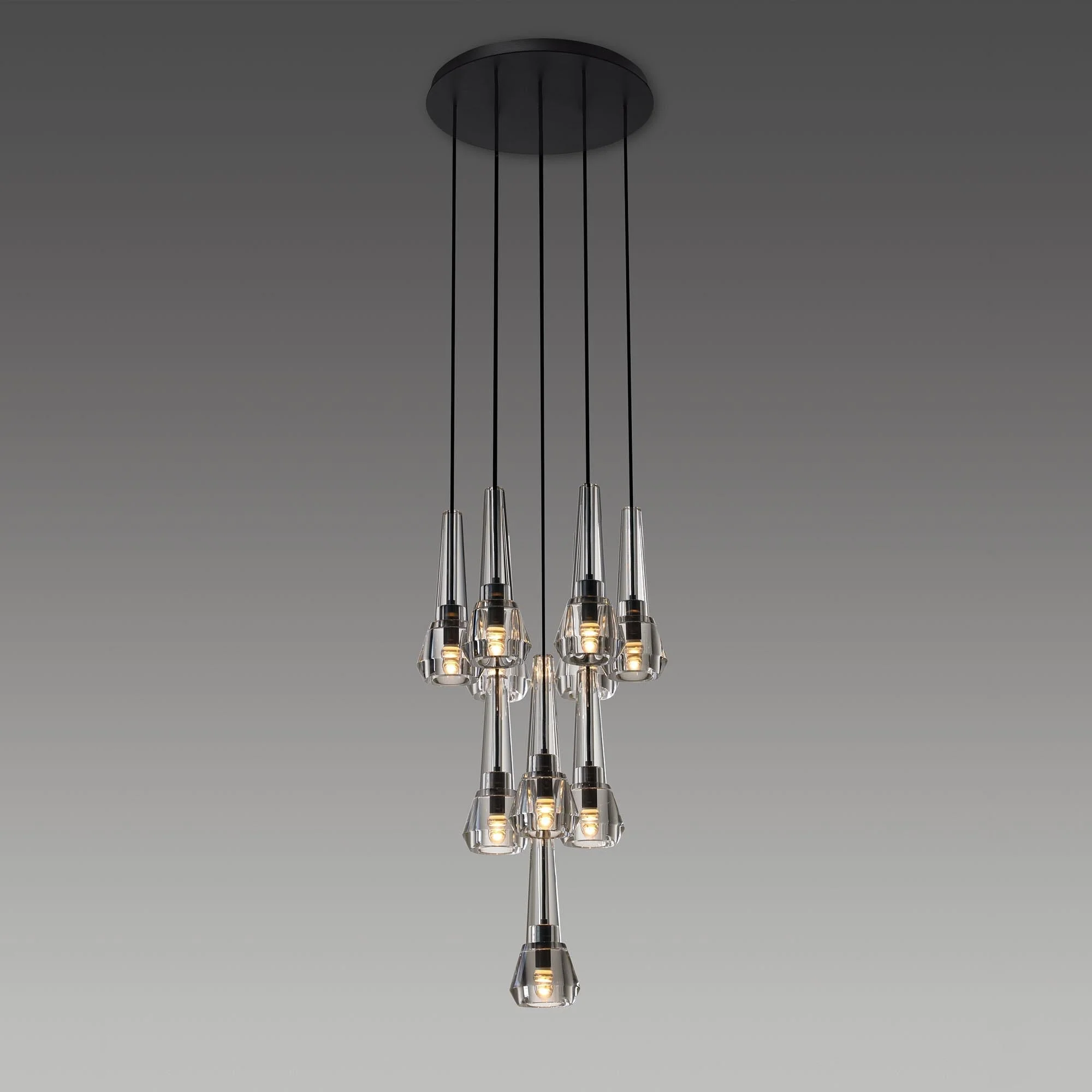 Maxine Modern Crystal Circular Pendant Lights - Image 4