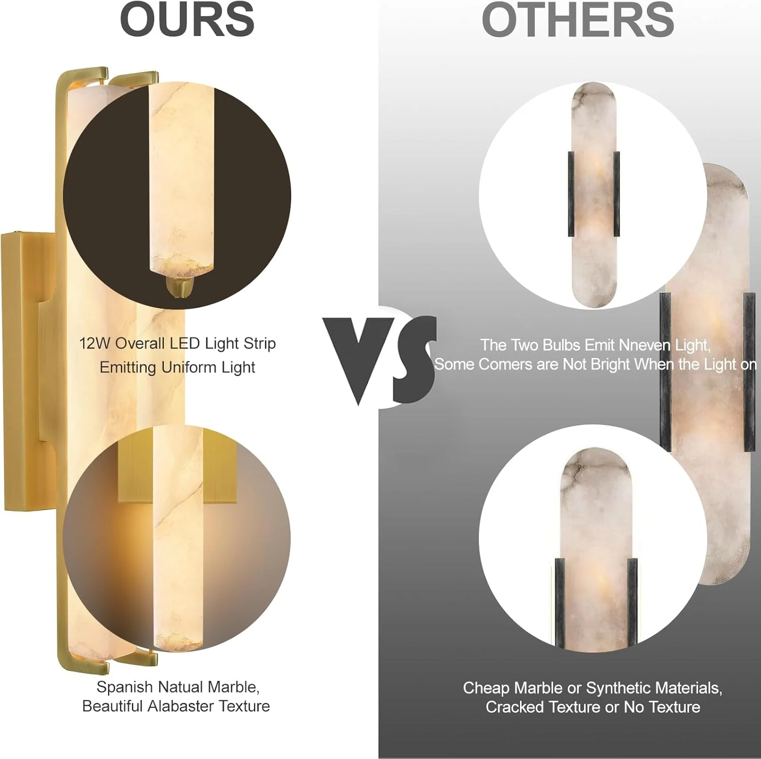 Elegant Alabaster Handcrafted Wall Sconce - Image 19