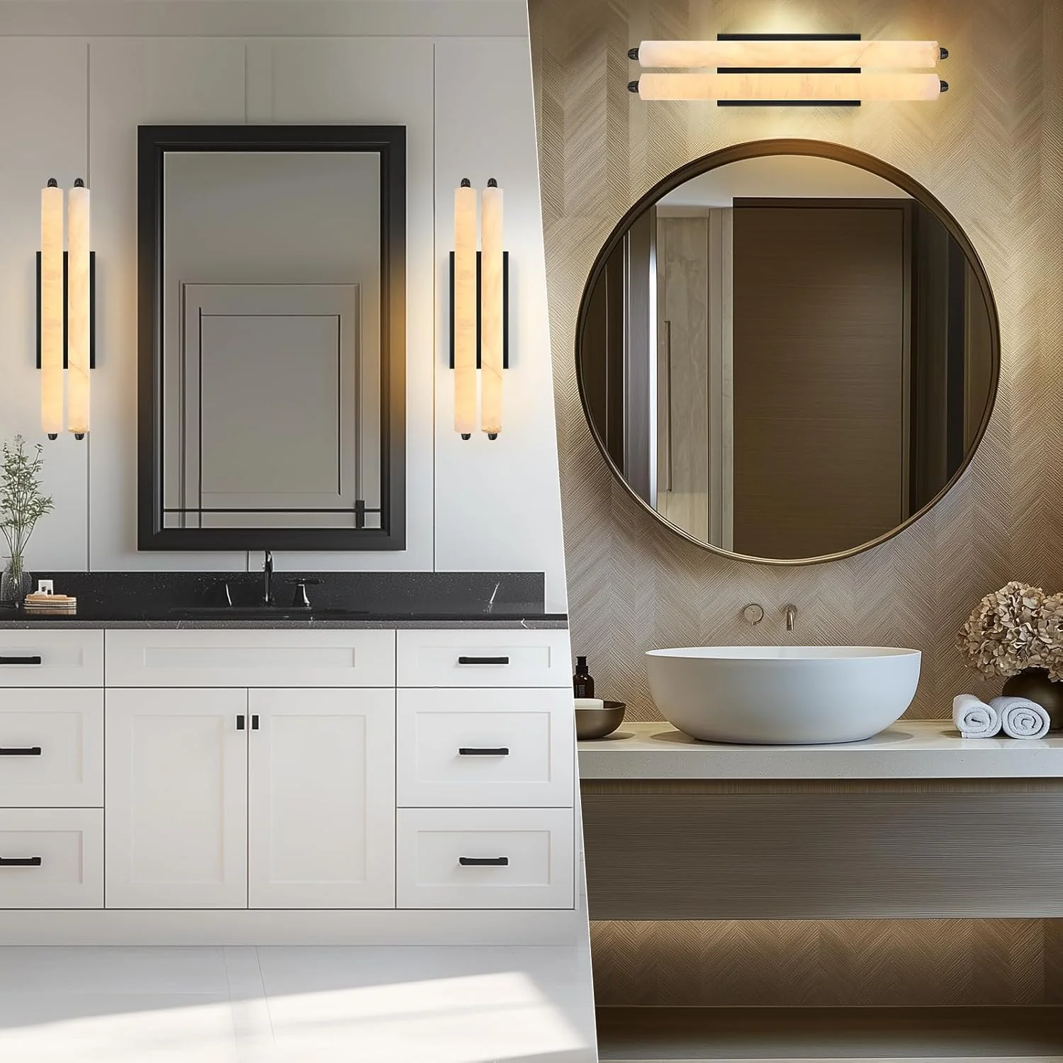 Elegant Alabaster Handcrafted Wall Sconce - Image 29