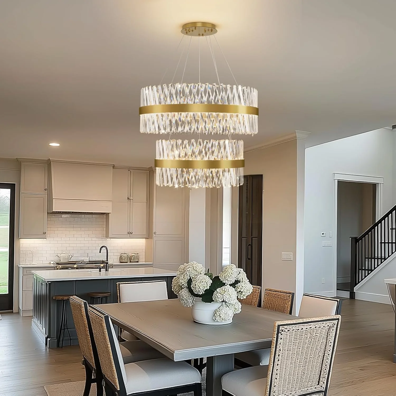 MDEGLYO Modern Crystal Chandelier - Image 3