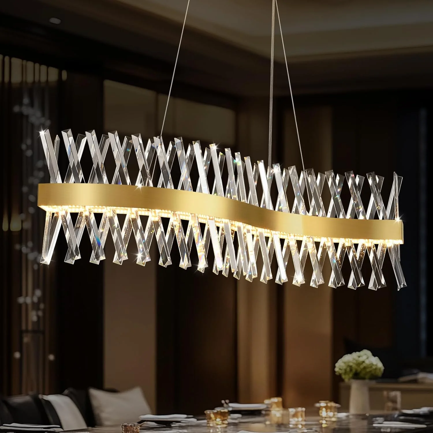 MDEGLYO Modern Crystal Chandelier - Image 49