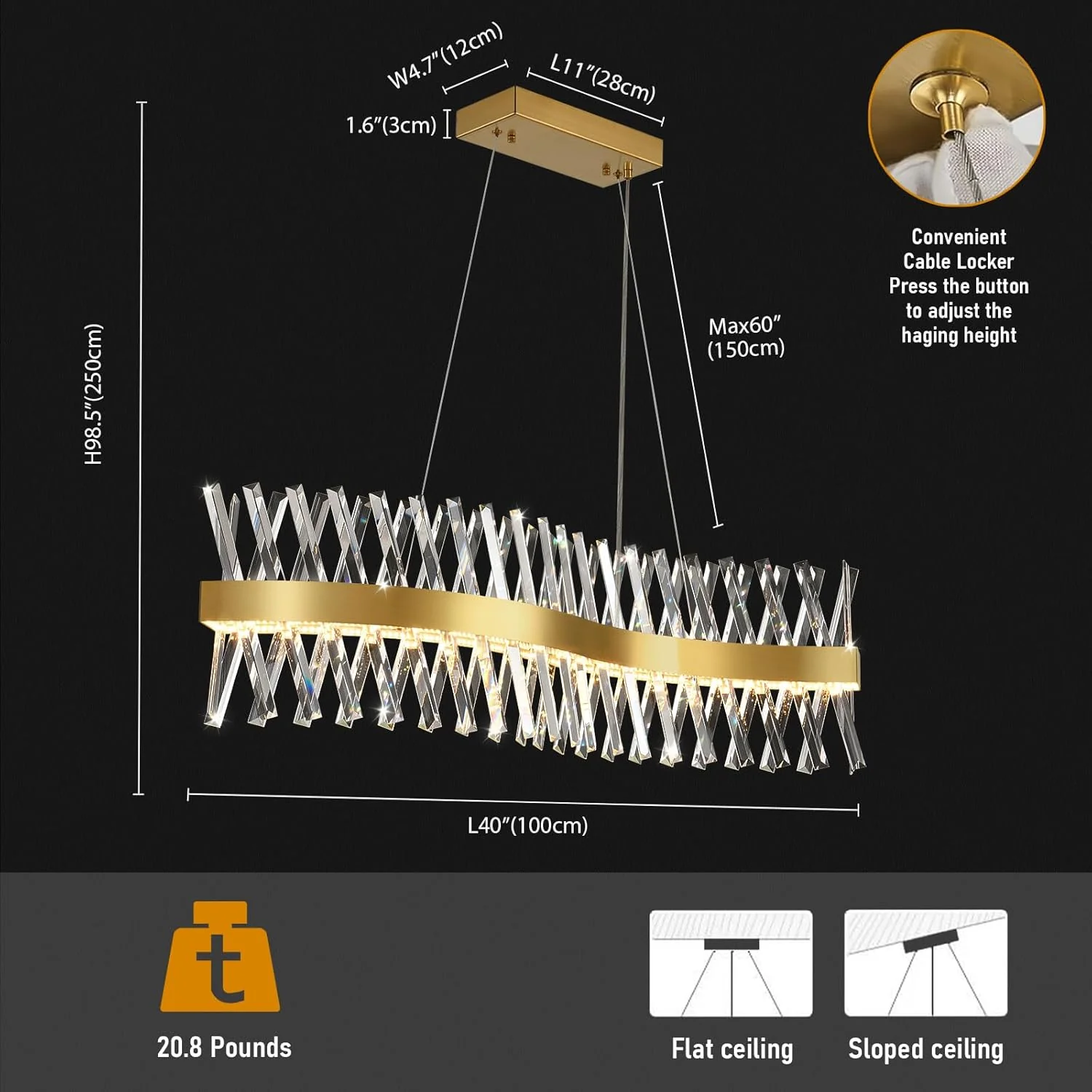 MDEGLYO Modern Crystal Chandelier - Image 51
