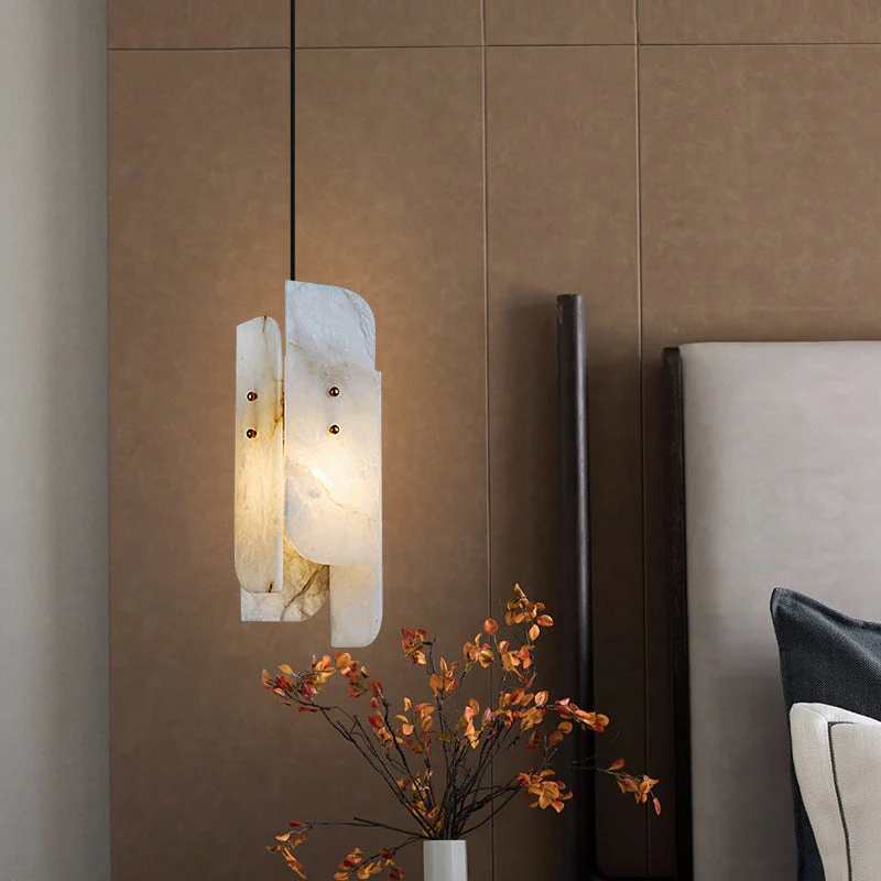 Megalith Mini Alabaster Pendant Light - Image 11