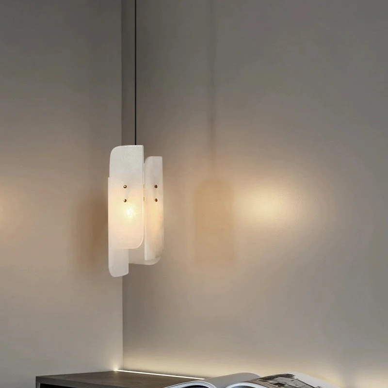 Megalith Mini Alabaster Pendant Light - Image 16