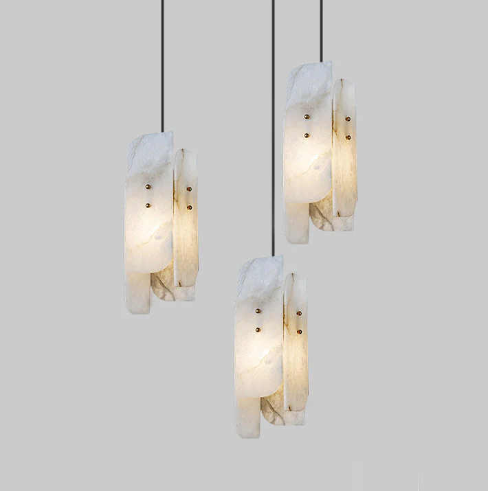Megalith Mini Alabaster Pendant Light - Image 20
