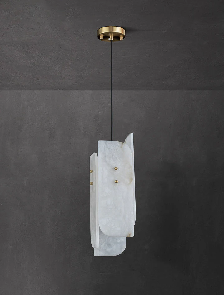 Megalith Mini Alabaster Pendant Light - Image 22