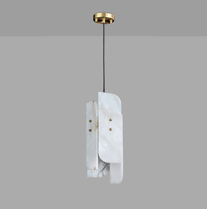 Megalith Mini Alabaster Pendant Light - Image 25