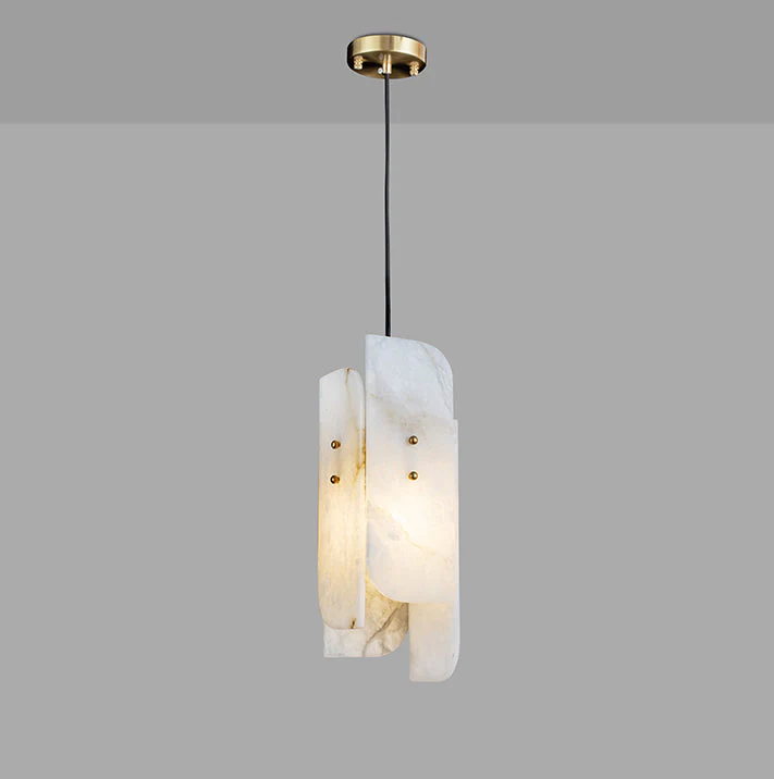 Megalith Mini Alabaster Pendant Light - Image 26