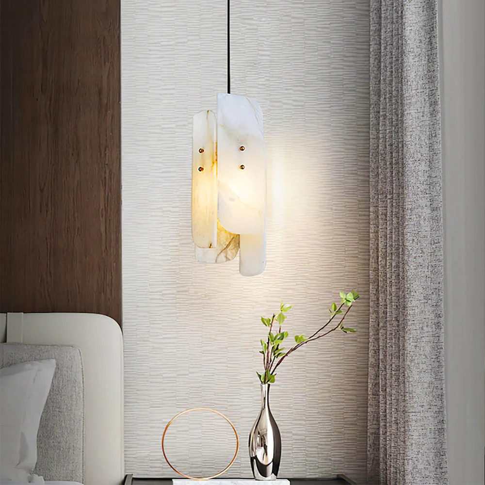 Megalith Mini Alabaster Pendant Light - Image 3