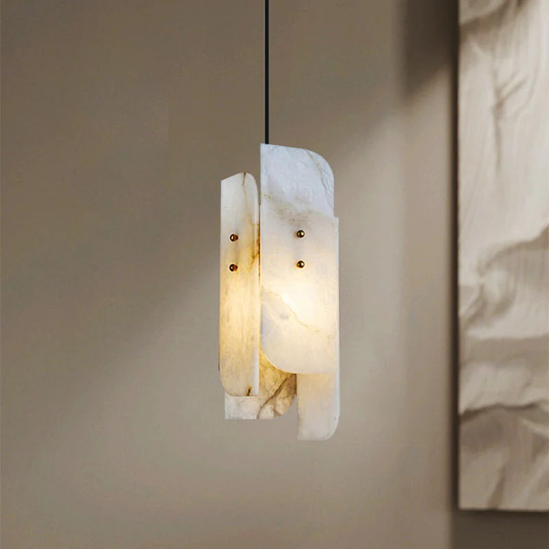 Megalith Mini Alabaster Pendant Light - Image 4