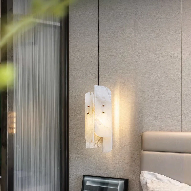 Megalith Mini Alabaster Pendant Light - Image 5