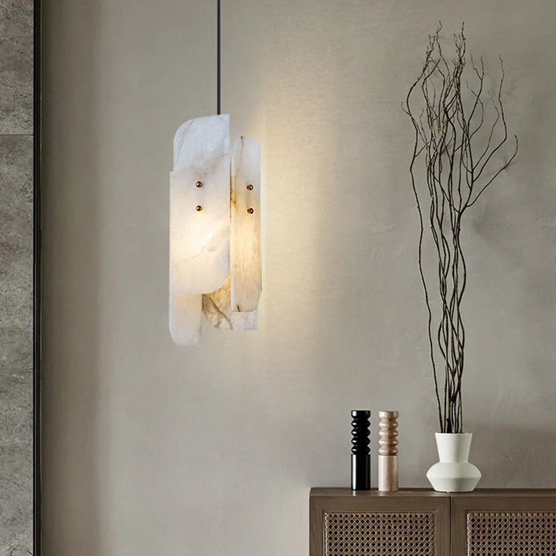 Megalith Mini Alabaster Pendant Light - Image 6