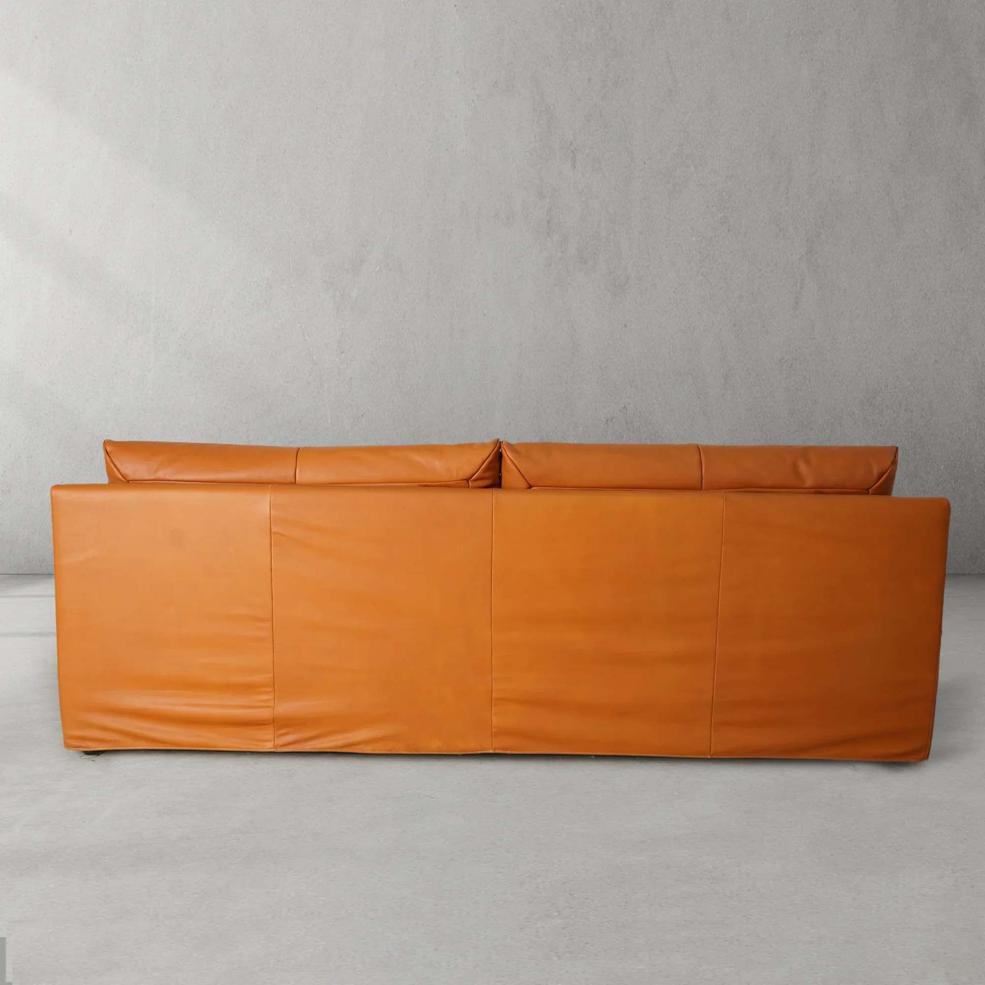Mercury Warm Cognac Sofa 95" - Image 4