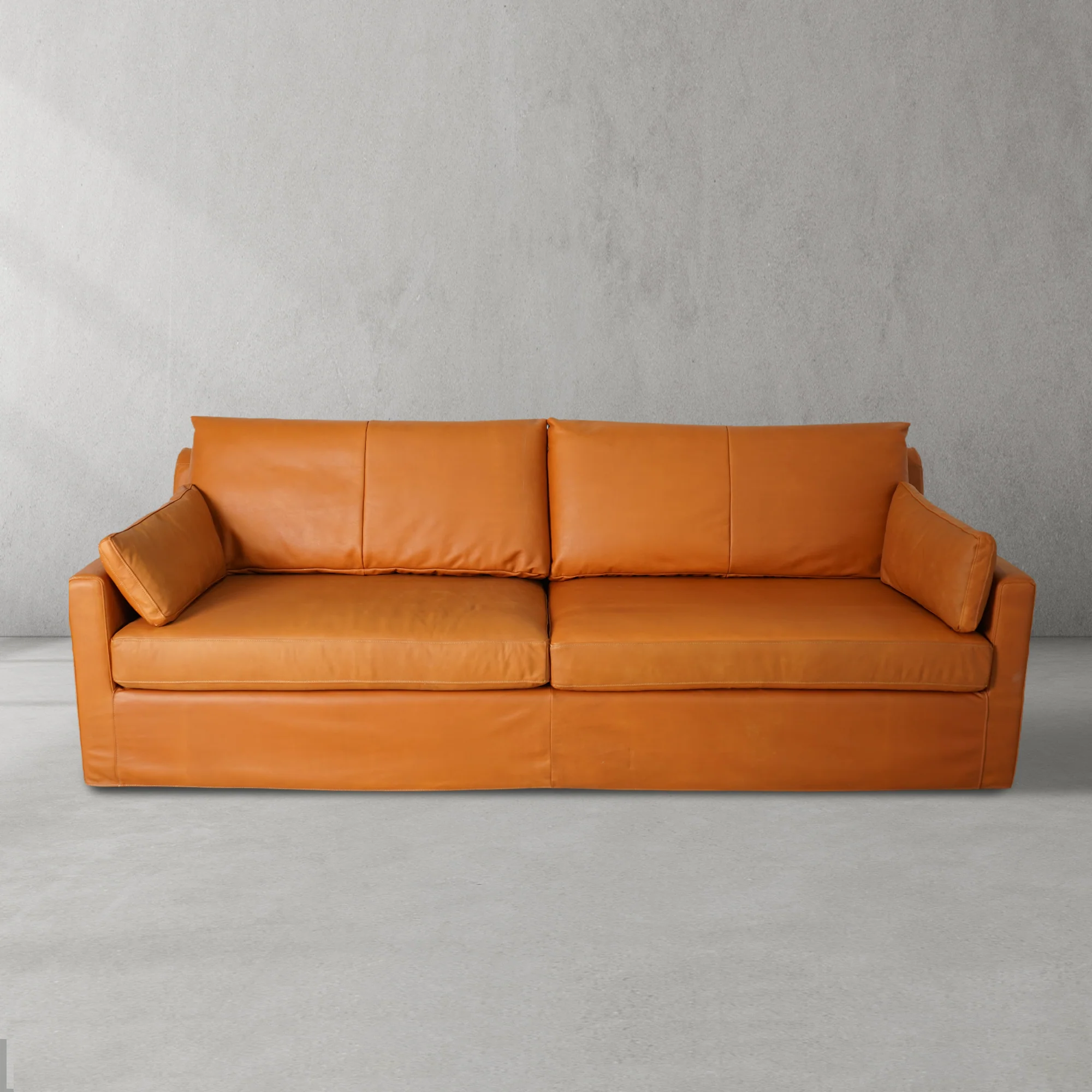 Mercury Warm Cognac Sofa 95" - Image 5