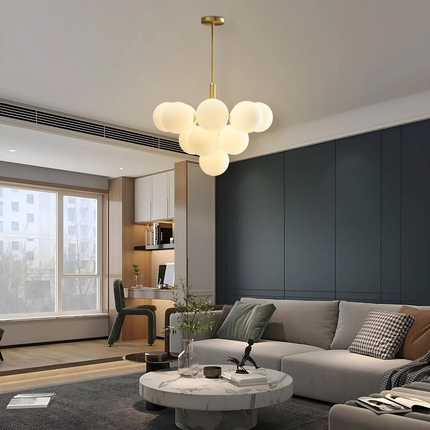 Miira 13 Brass Pendant Light - Image 3