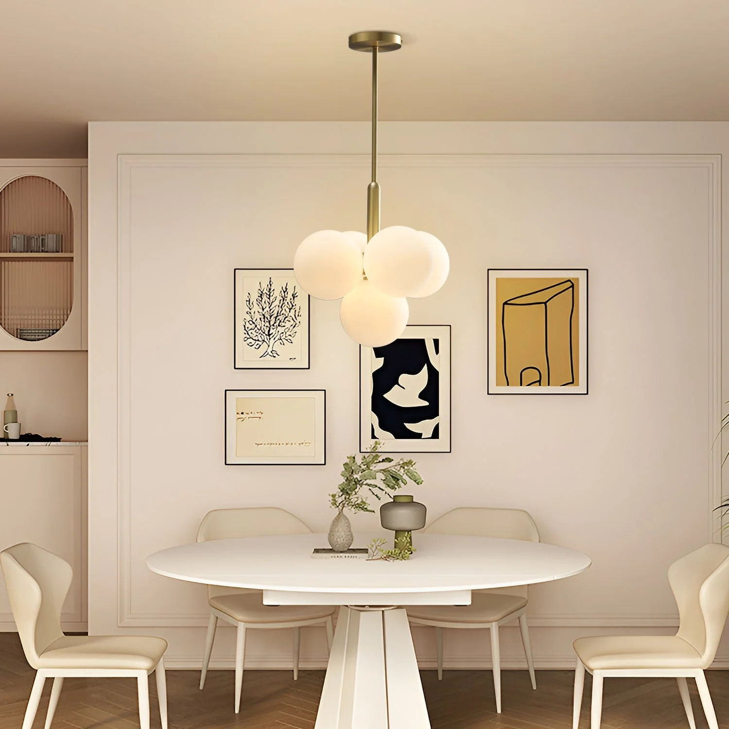 Miira 5 Brass Pendant Light - Image 10