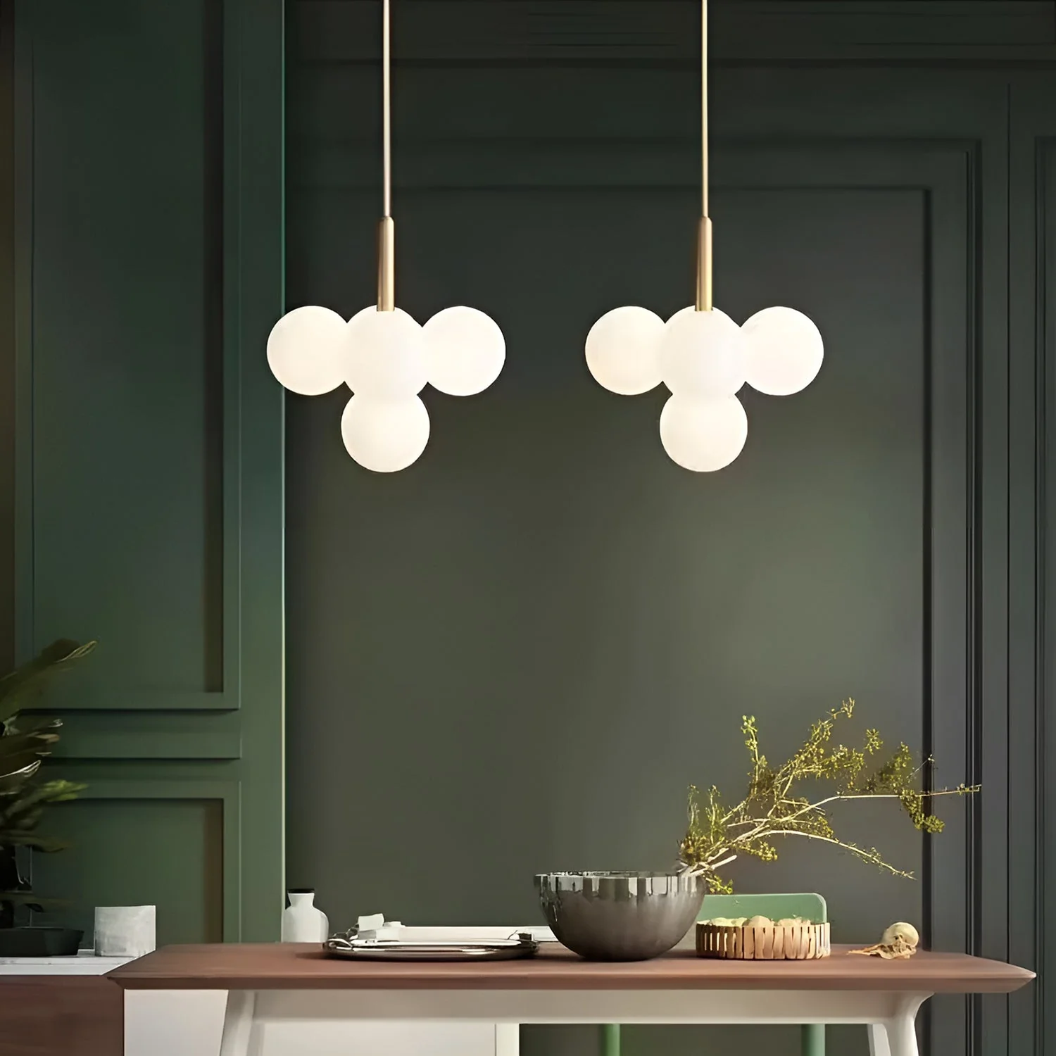 Miira 5 Brass Pendant Light - Image 4