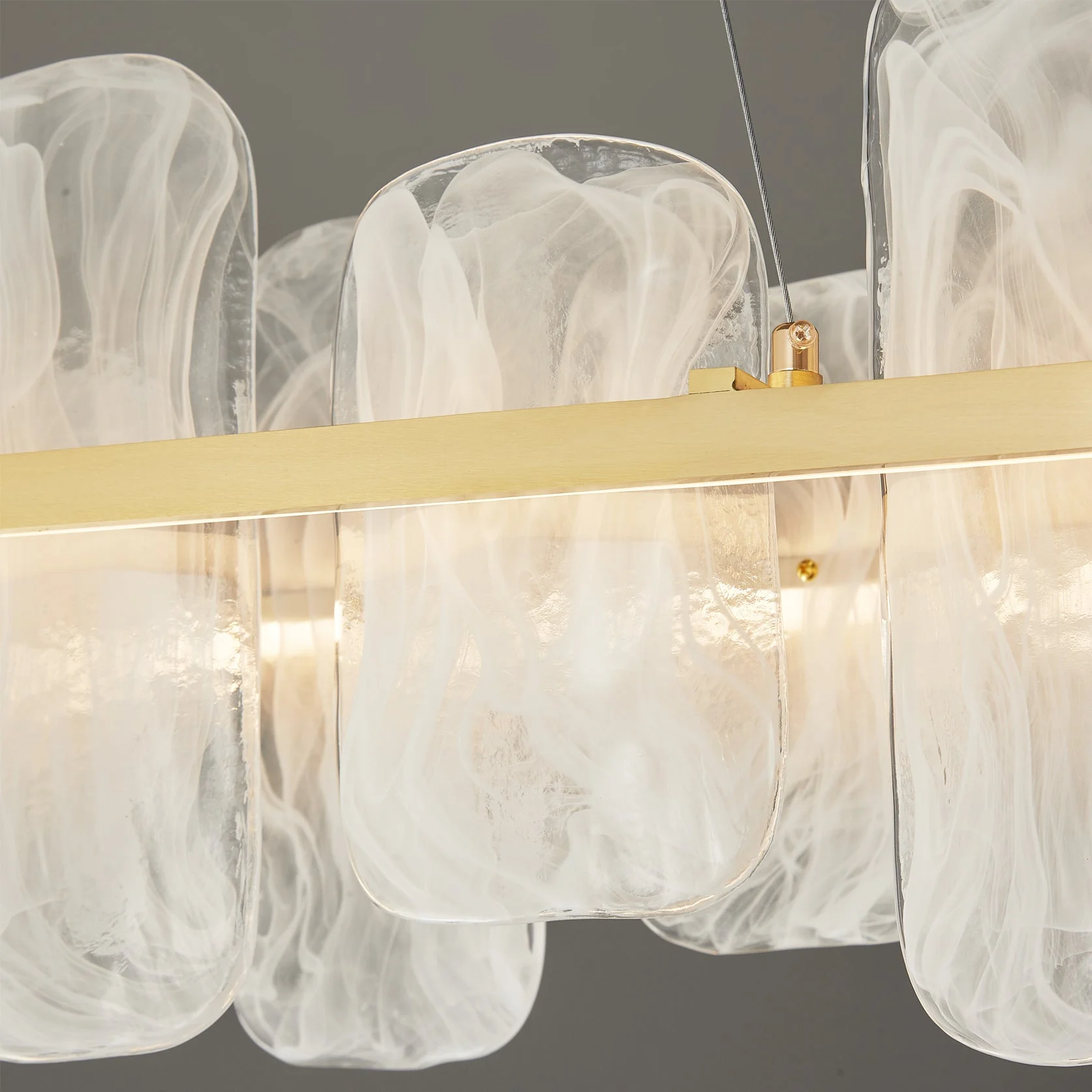 Mille Long Glass Chandelier - Image 14