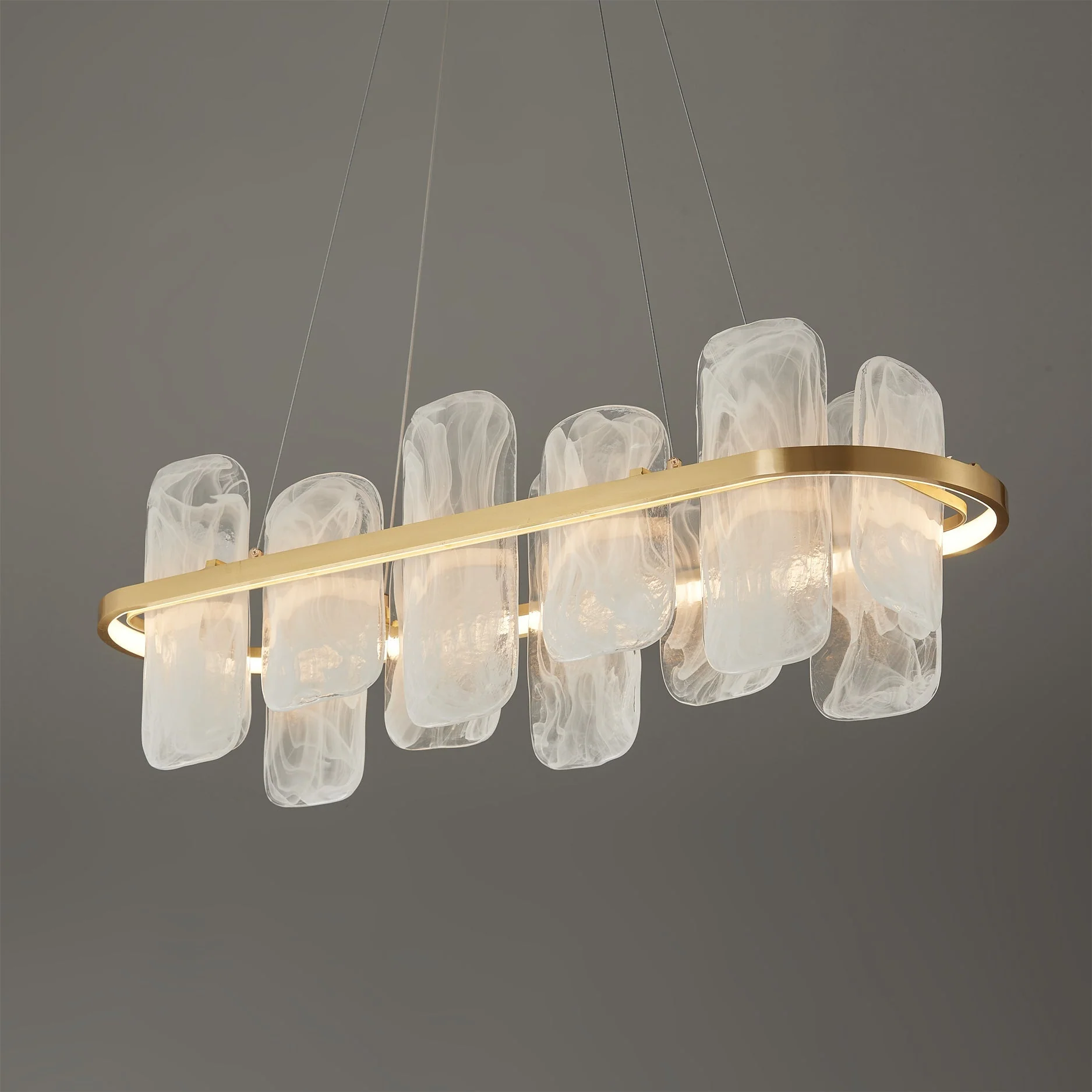 Mille Long Glass Chandelier - Image 2