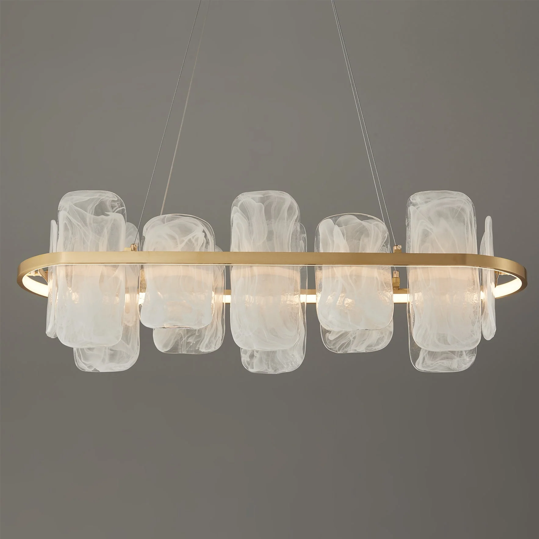 Mille Long Glass Chandelier - Image 4