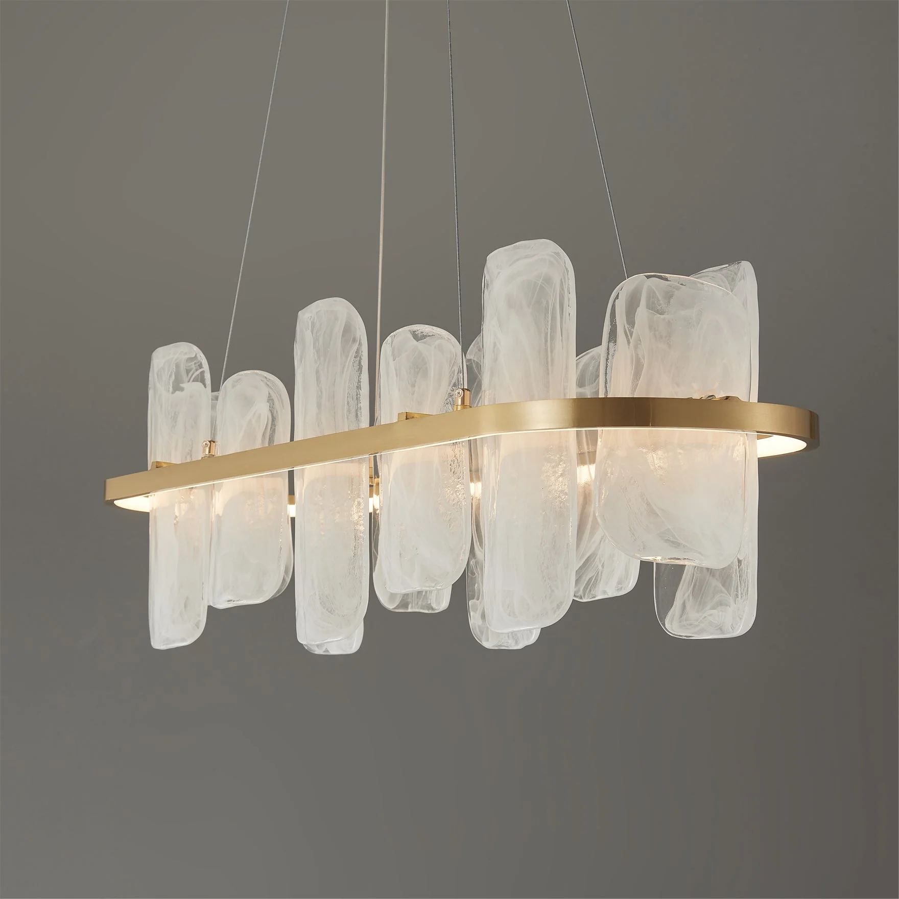 Mille Long Glass Chandelier - Image 6