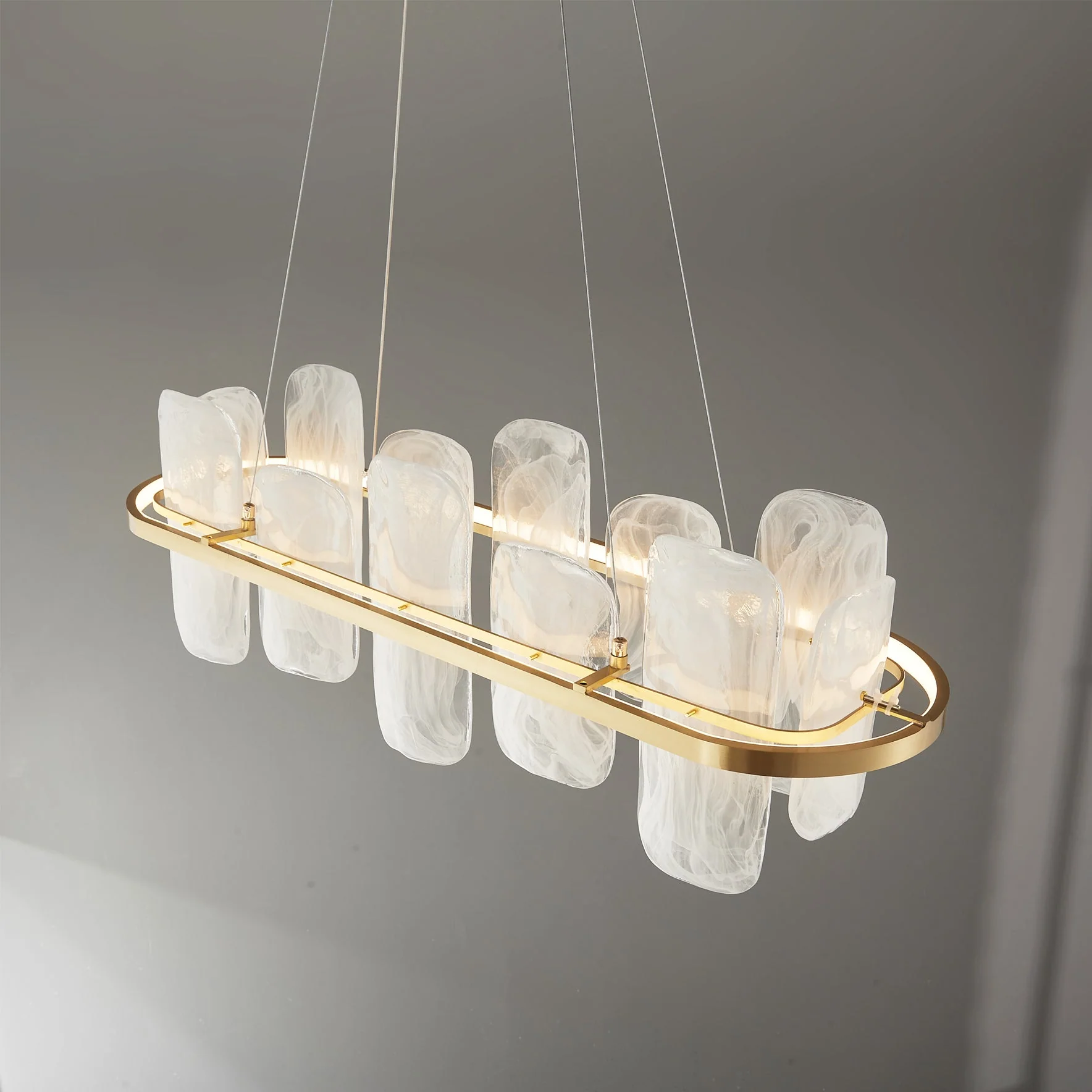 Mille Long Glass Chandelier - Image 7