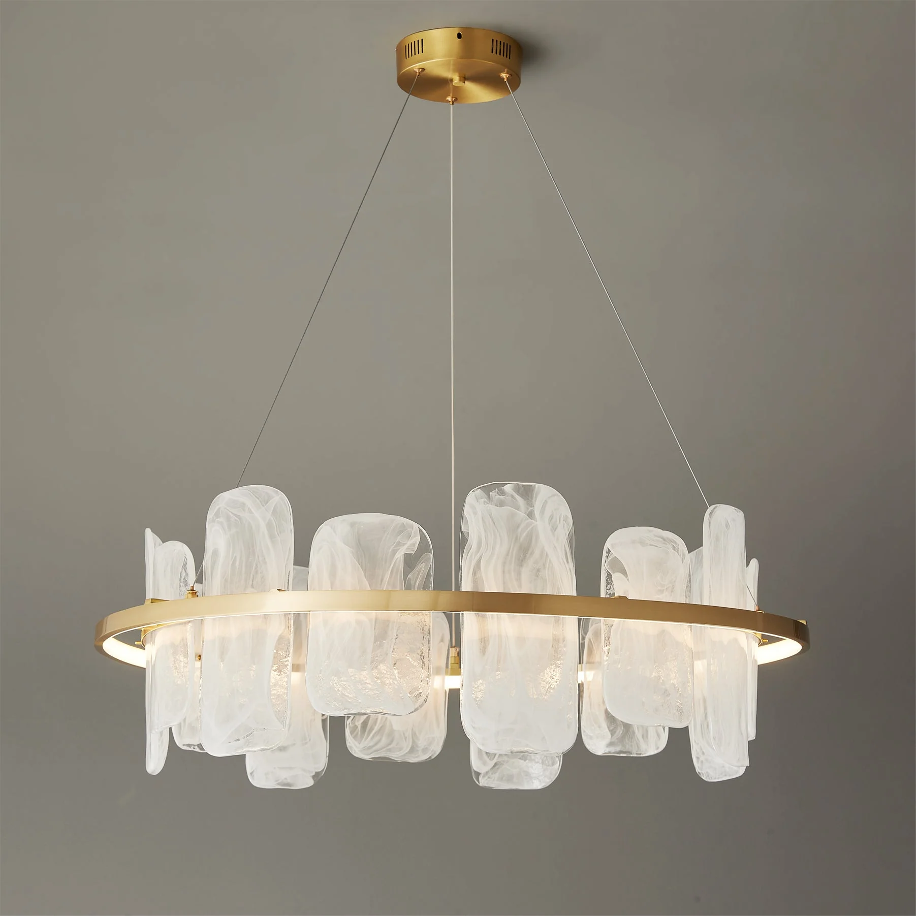 Mille Round Glass Chandelier - Image 3