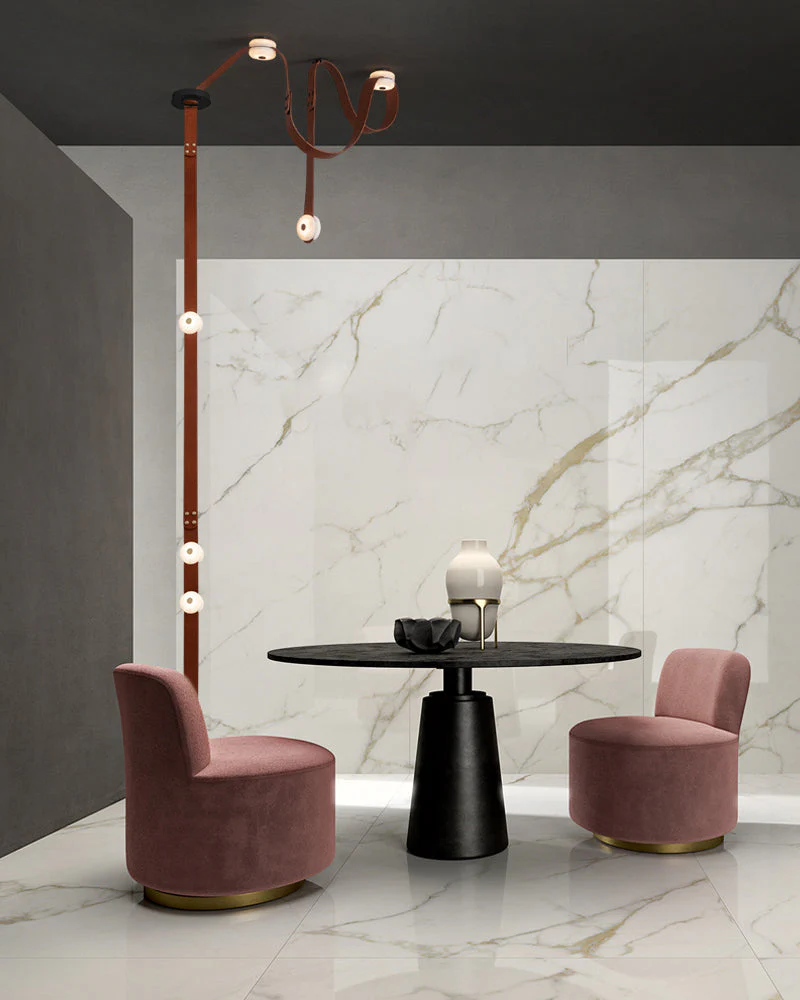 Mini Alabaster Floor-to-Ceiling Lighting - Image 5