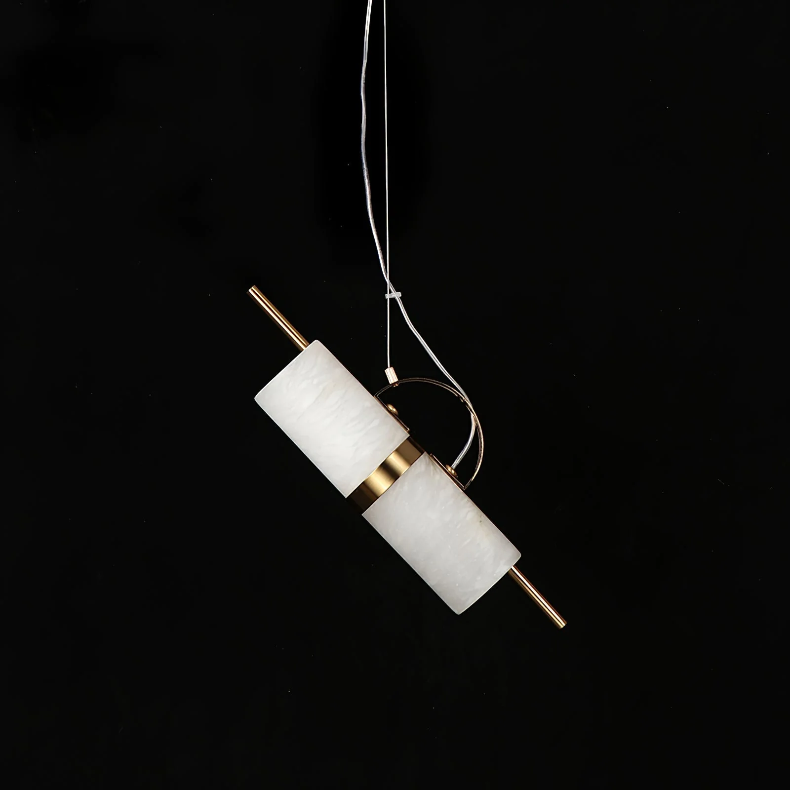 Mini Cylindrical Alabaster Pendant Light - Image 5