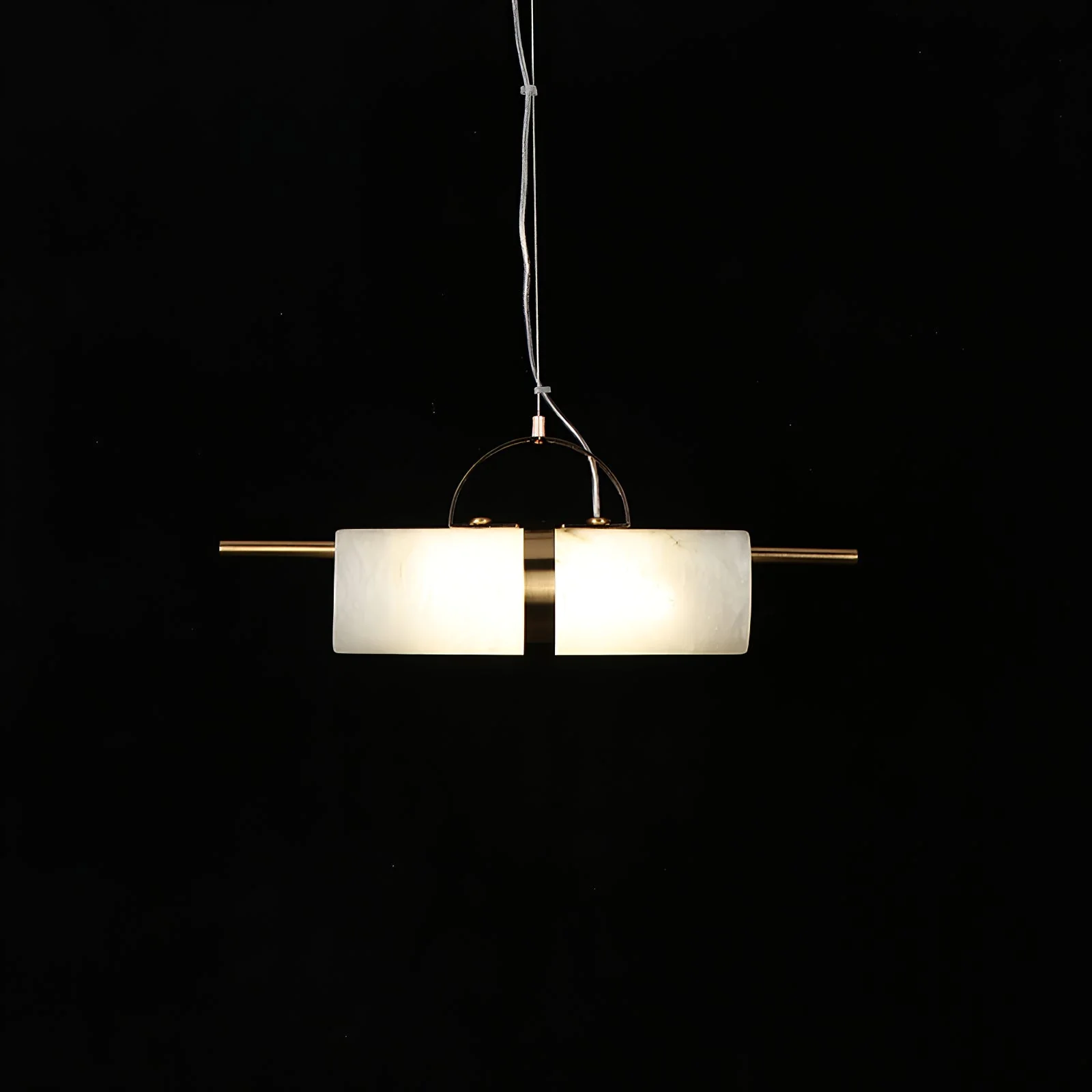 Mini Cylindrical Alabaster Pendant Light - Image 6