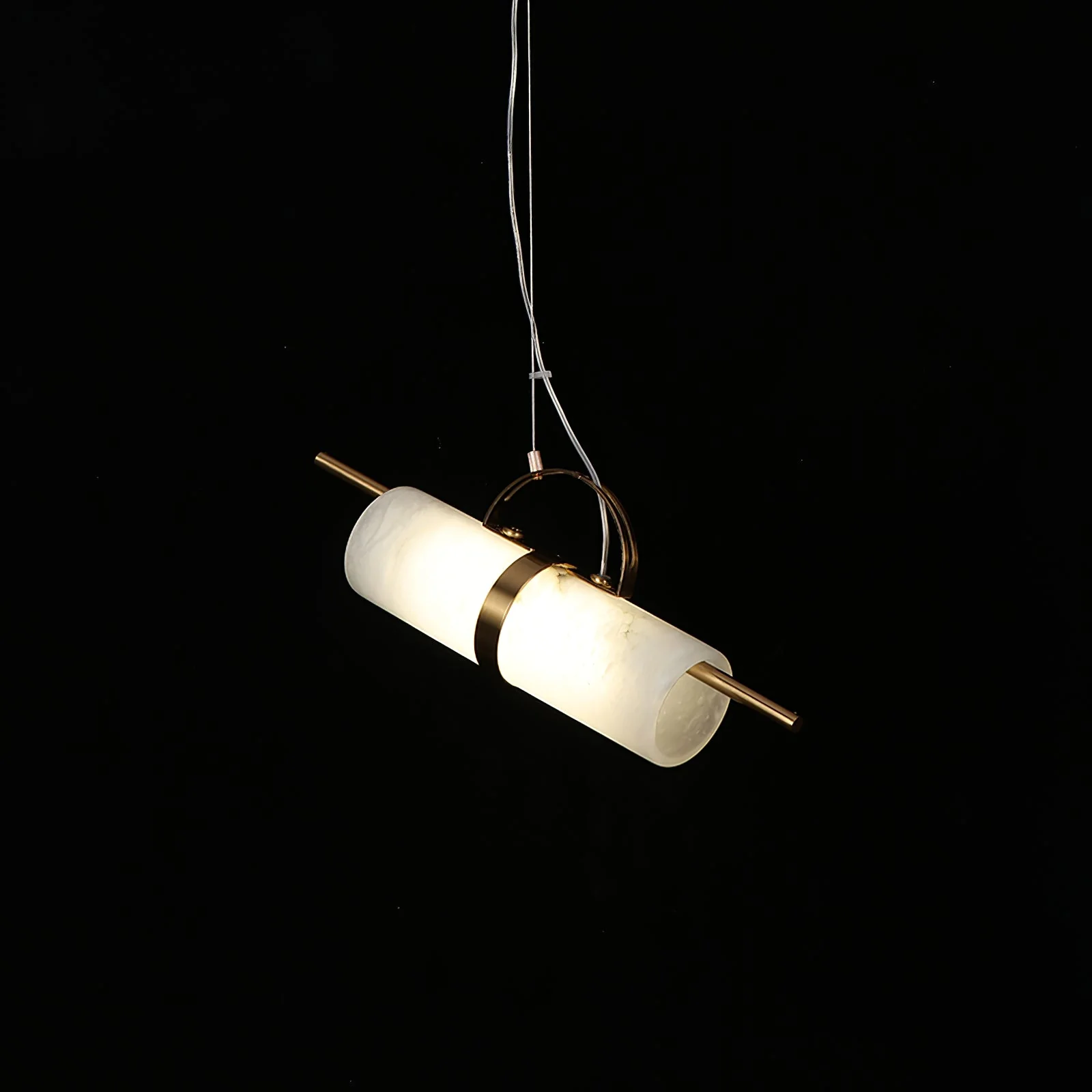 Mini Cylindrical Alabaster Pendant Light - Image 7