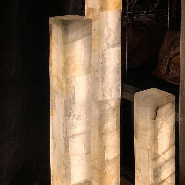 Alabaster Column Floor Lamps - Image 2