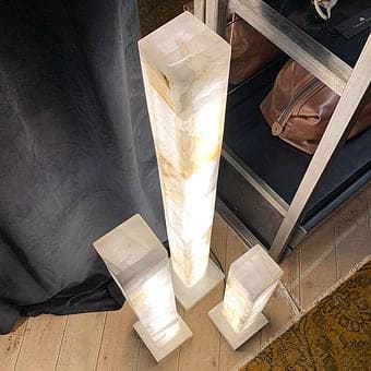 Alabaster Column Floor Lamps - Image 3