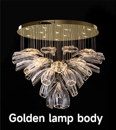 Glass Lotus Chandelier - Image 25