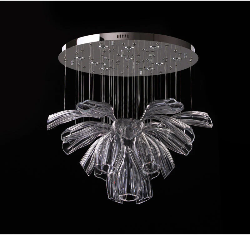 Glass Lotus Chandelier - Image 27