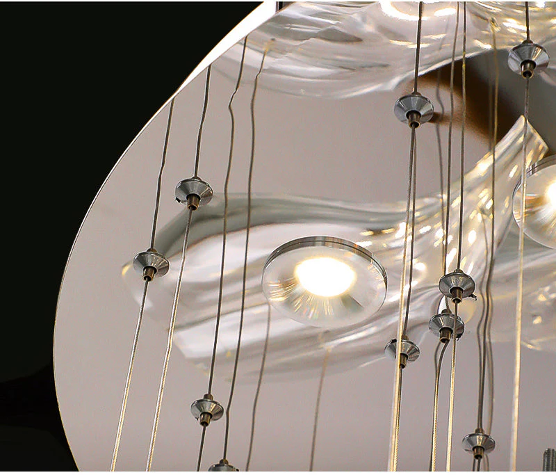 Glass Lotus Chandelier - Image 28