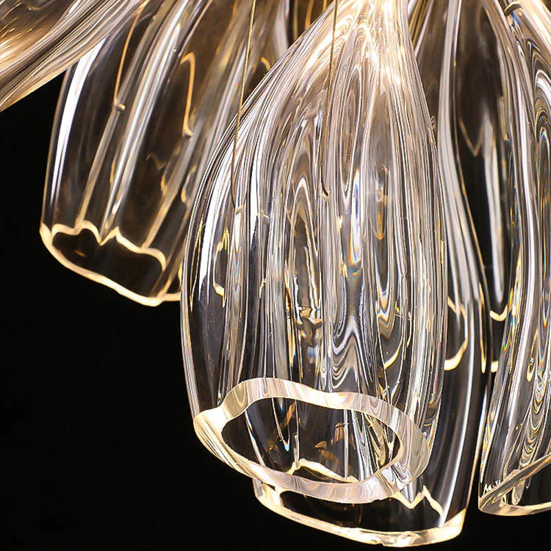 Glass Lotus Chandelier - Image 32