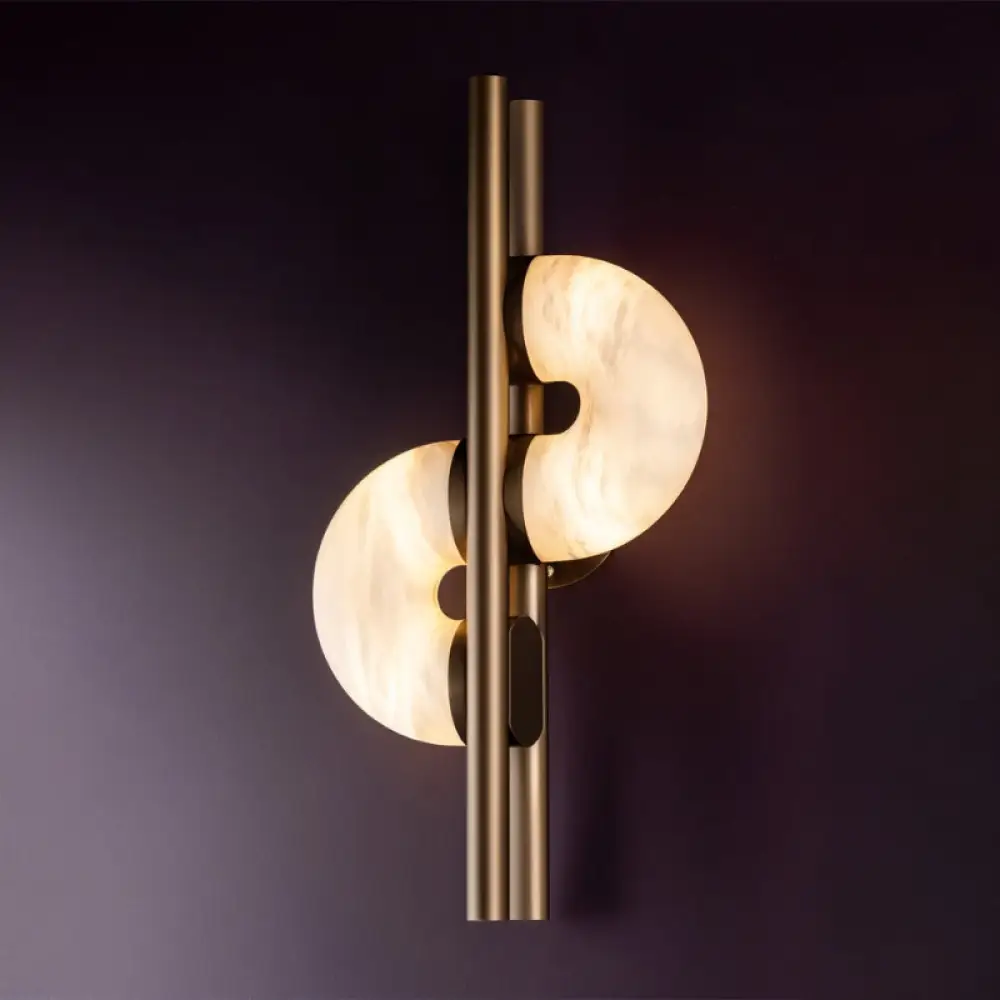 Modern Alabaster Wall Sconce - Image 5